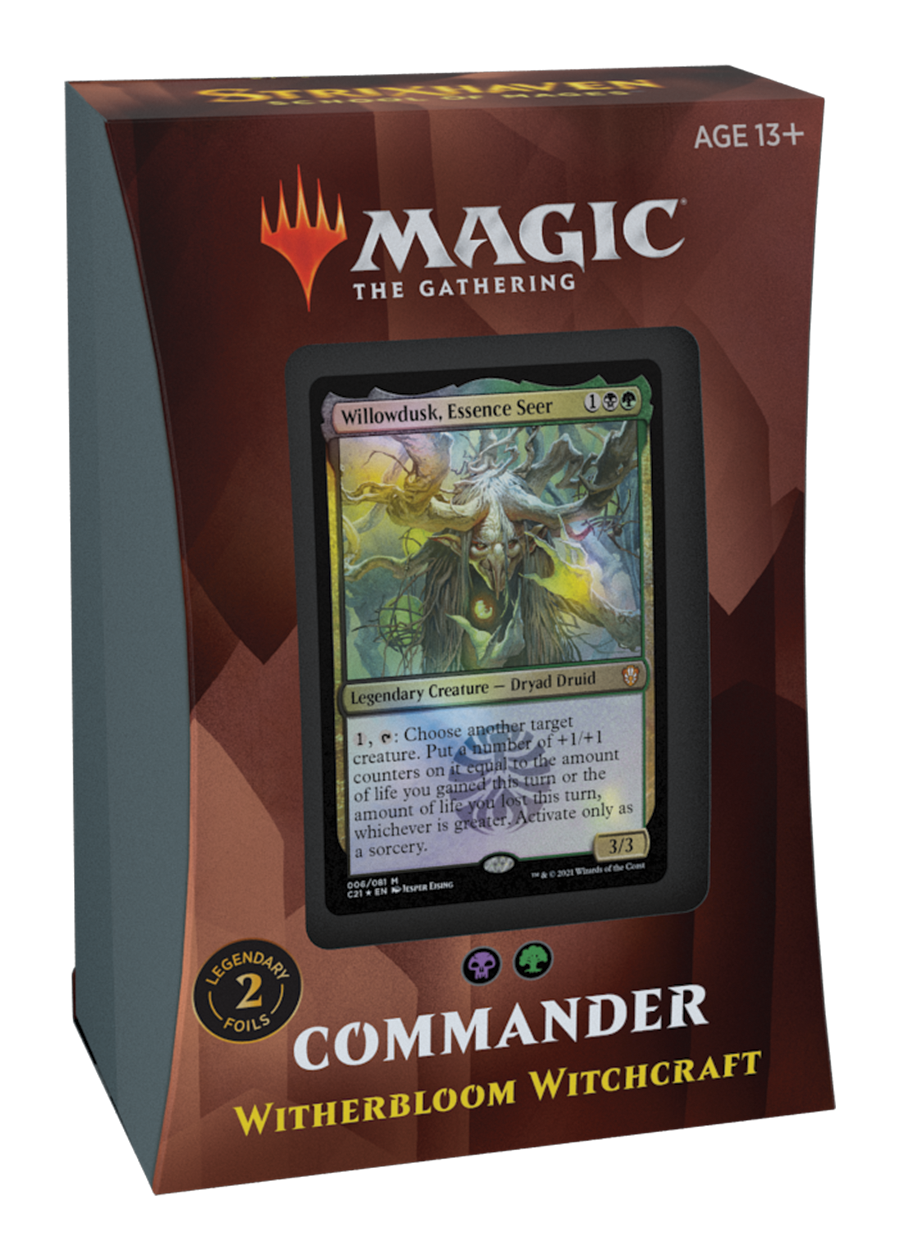 mtg witherbloom cards Does anyone have any advice on how to build a decent deck centered around Pests? I think that's the key to those decks and I have quite a lot of green/black deathtouch Instant and sorcery spells you cast have affinity for creatures. MTG Commander 2021 Deck -