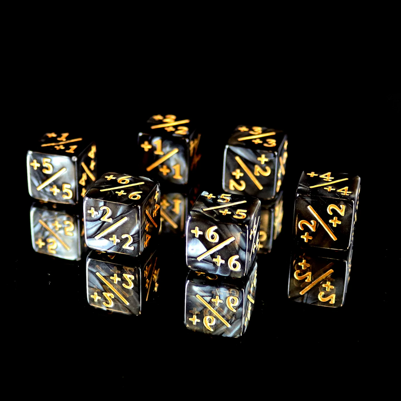 Die Hard Dice Positive Counter Set - Smoke for MTG [6ct]