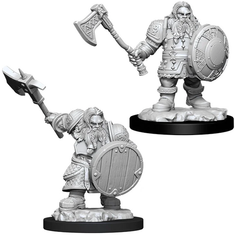 D&D Nolzur's Marvelous Miniatures: W11 Dwarf Fighter [Unpainted]