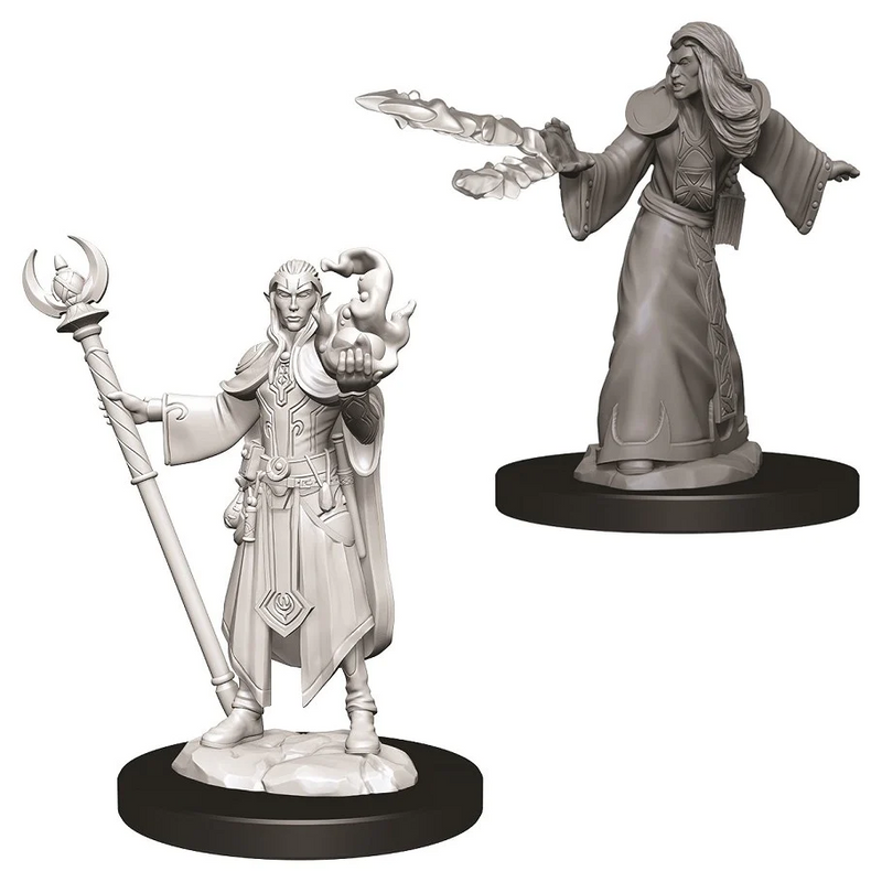 D&D Nolzur's Marvelous Miniatures: W09 Elf Wizard [Unpainted]