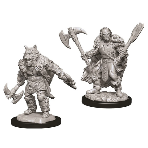 D&D Nolzur's Marvelous Miniatures: W09 Half-Orc Barbarian [Unpainted]