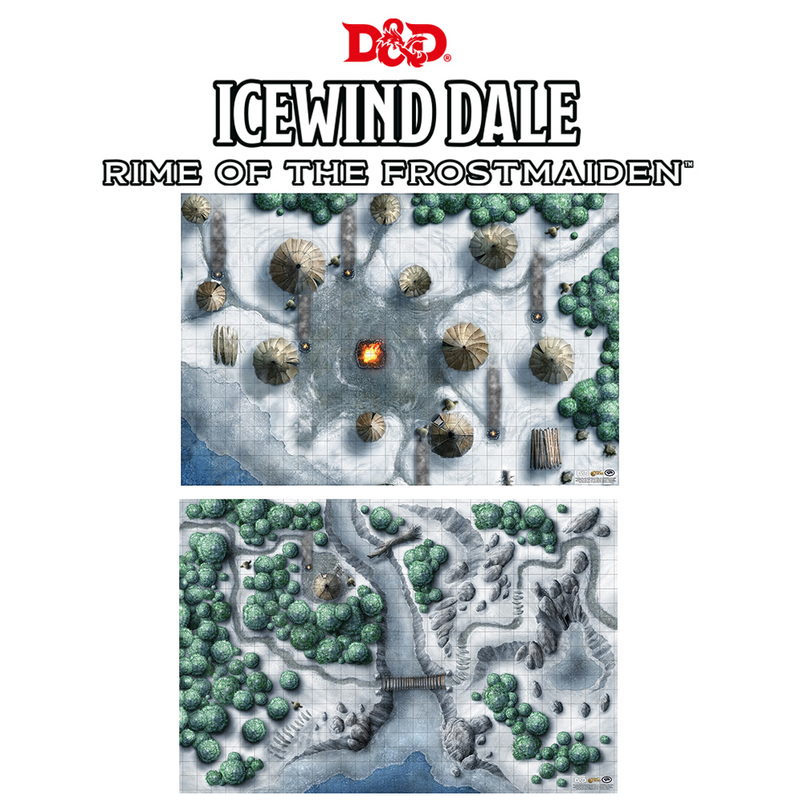 D&D Icewind Dale: Rime of the Frostmaiden - Double-sided 20"x30" Encounter Map