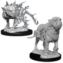 D&D Nolzur's Marvelous Miniatures: W11 Mastiff & Shadow Mastiff [Unpainted]