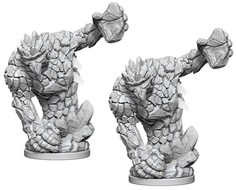 Pathfinder Battles Deep Cuts Miniatures: W05 Medium Earth Elemental [Unpainted]
