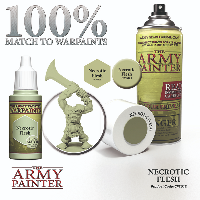 The Army Painter: Colour Primer - Necrotic Flesh **Local Pick-Up and Purchase Only**