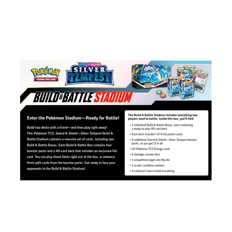 Pokmon TCG | Sword & Shield: Silver Tempest - Build & Battle Stadium Pokmon TCG | Sword & Shield: Silver Tempest - Build & Battle Stadium