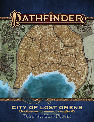 Pathfinder RPG (P2): City of Lost Omens - Poster Map Folio [Accessory]