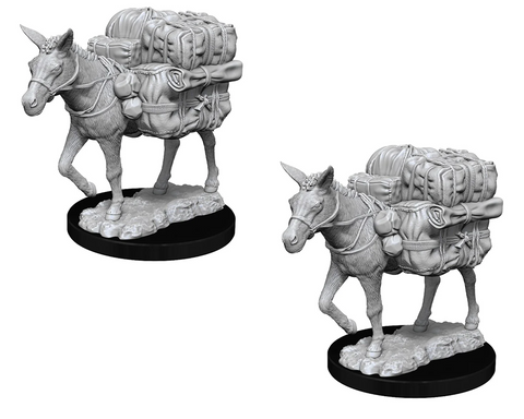 WizKids Deep Cuts Miniatures: W07 Pack Mule [Unpainted]