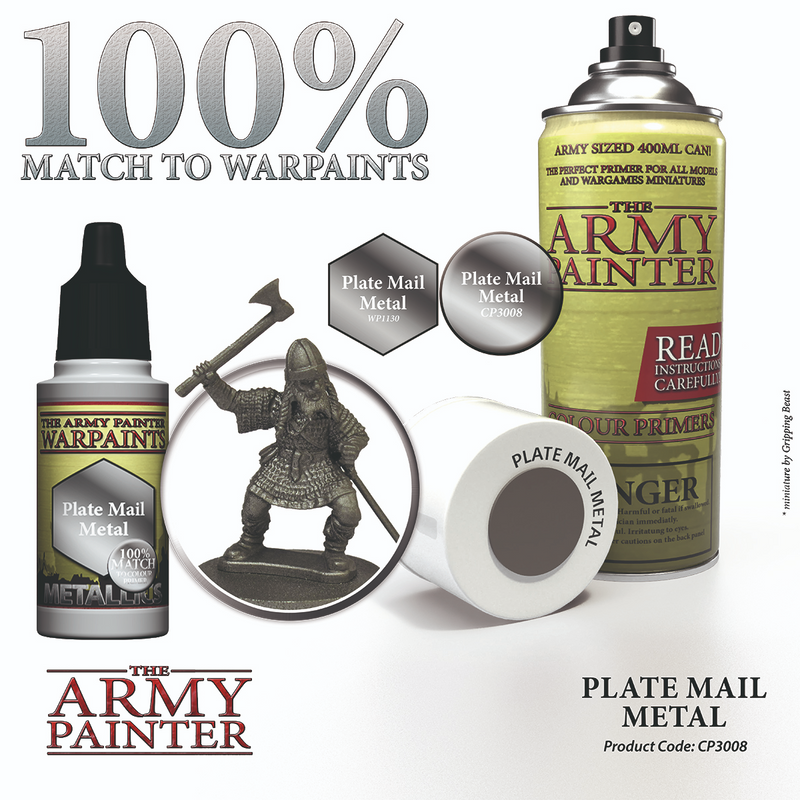 The Army Painter: Colour Primer - Plate Mail Metal