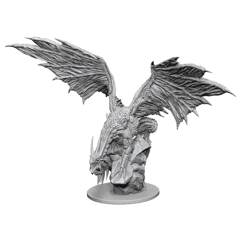 D&D Nolzur's Marvelous Miniatures: W12.5 Silver Dragon [Unpainted]