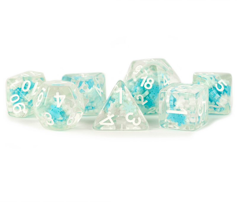 FanRoll MET 752 Snowflake RPG Polyhedral Dice Set [7ct]