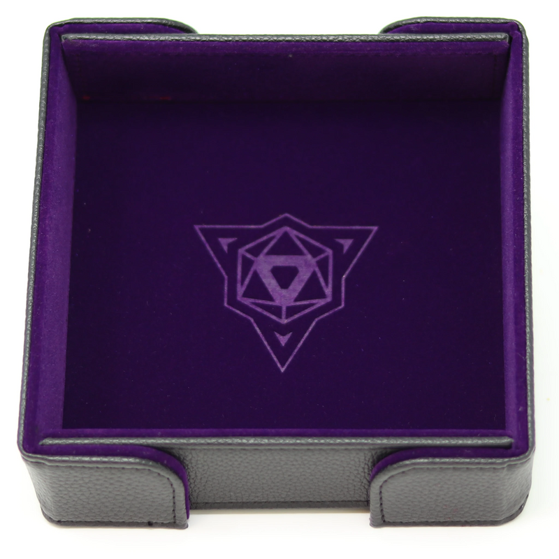 Die Hard Dice Magnetic Square Dice Tray - Purple Velvet