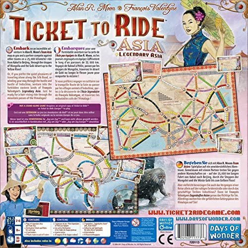 Ticket to Ride Map Collection: Volume 1 - Asia [Expansion]