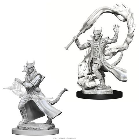 D&D Nolzur's Marvelous Miniatures: W04 Tiefling Sorcerer [Unpainted]