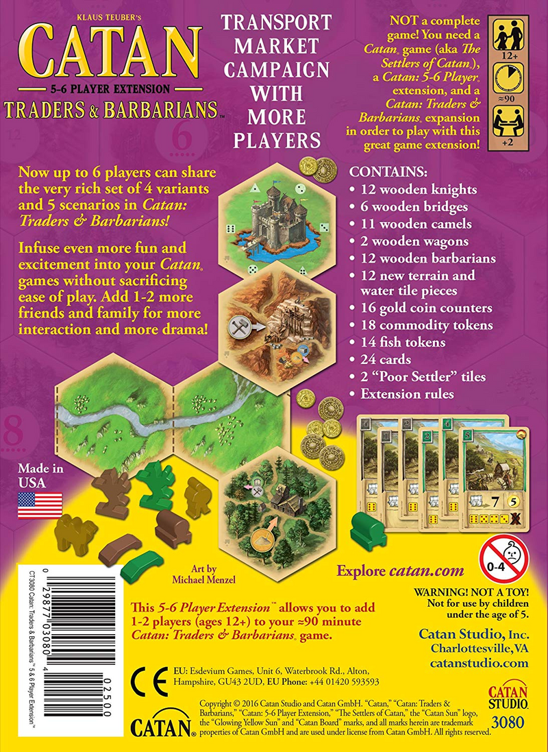 Catan Extension: 5-6 Player - Traders & Barbarians [Expansion]