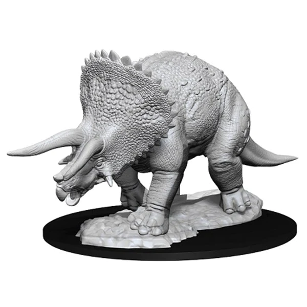 D&D Nolzur's Marvelous Miniatures: W07 Triceratops [Unpainted]