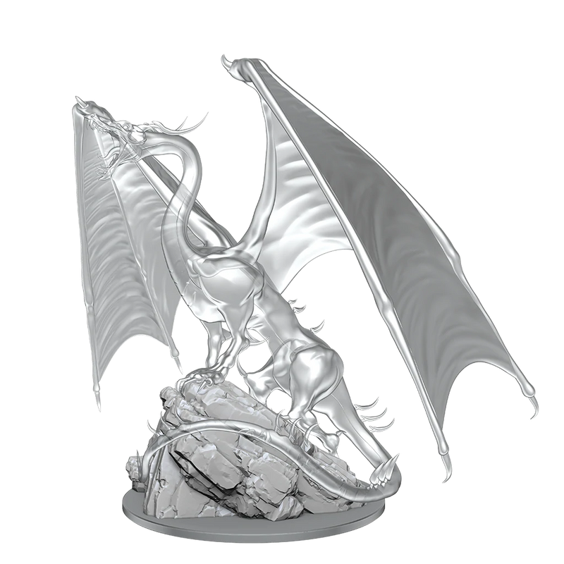 D&D Nolzur's Marvelous Miniatures: W17 Young Emerald Dragon [Unpainted]
