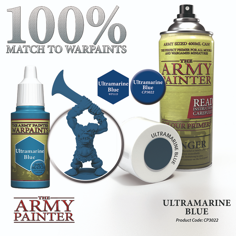 The Army Painter: Colour Primer - Ultramarine Blue **Local Pick-Up and Purchase Only**