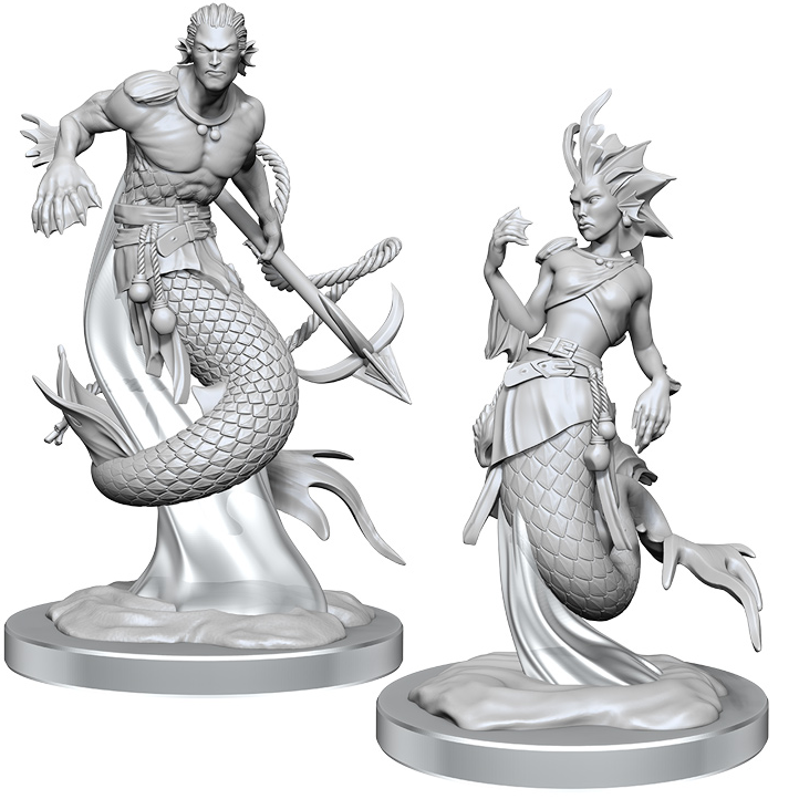 D&D Nolzur's Marvelous Miniatures: W20 Merfolk [Unpainted]