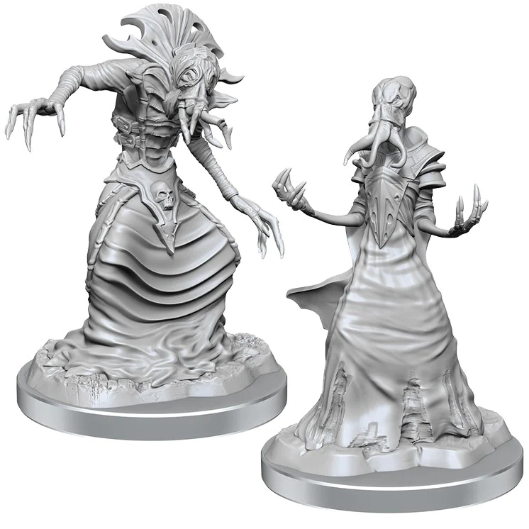 D&D Nolzur's Marvelous Miniatures: W18 Mind Flayers [Unpainted]