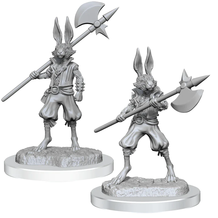 D&D Nolzur's Marvelous Miniatures: W18 Harengon Brigands [Unpainted]