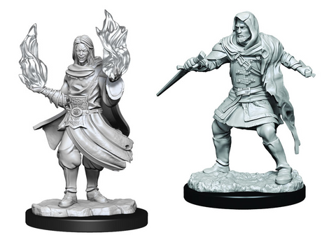 Critical Role Miniatures: W01 Hollow One Rogue and Sorcerer [Unpainted]