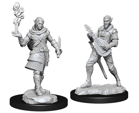 Critical Role Miniatures: W01 Pallid Elf Rogue and Bard [Unpainted]