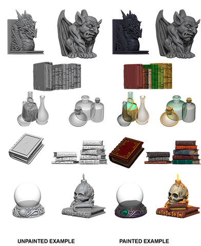 WizKids Deep Cuts Miniatures: W05 Wizard's Room [Unpainted]