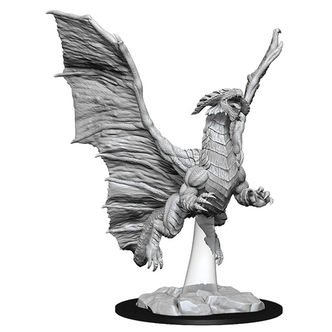 D&D Nolzur's Marvelous Miniatures: W08 Young Copper Dragon [Unpainted]