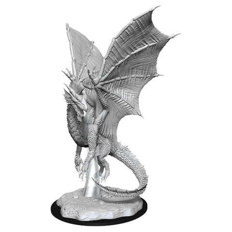 D&D Nolzur's Marvelous Miniatures: W11 Young Silver Dragon [Unpainted]