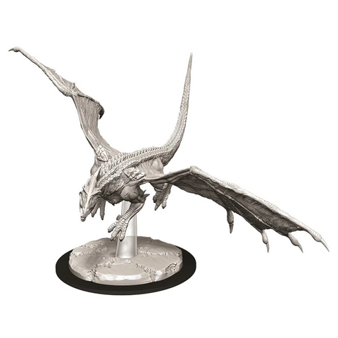D&D Nolzur's Marvelous Miniatures: W09 Young White Dragon [Unpainted]