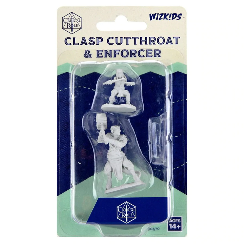 Critical Role Miniatures: W02 Clasp Cutthroat & Enforcer [Unpainted]