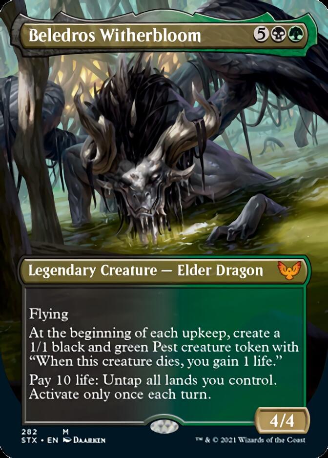 mtg strixhaven green cards Magic: The Gathering Secrets of Commander Deck Mythic Create X 1/1 green Forest Dryad land creature tokens STRIXHAVEN - The Green Cards