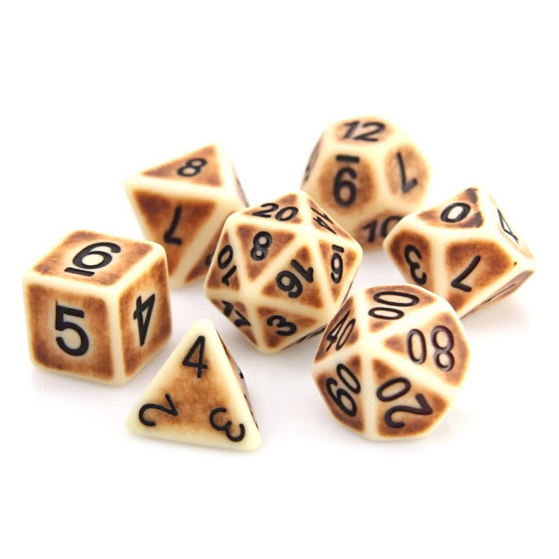 Die Hard Dice RPG Polyhedral Dice Set - Bone Ancient [7ct]