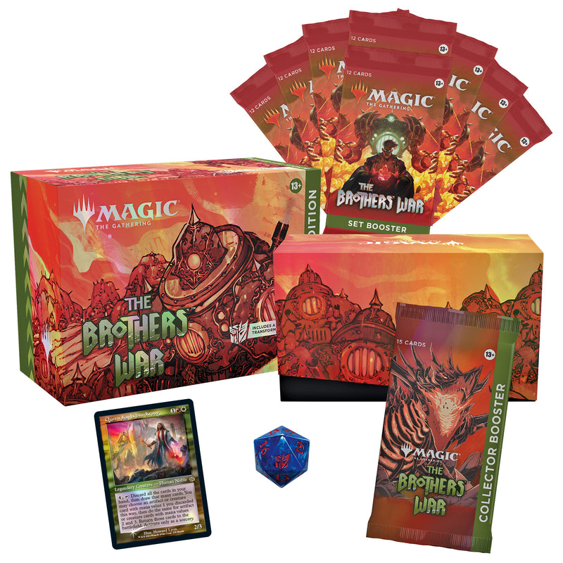 MTG The Brothers' War - Bundle: Gift Edition | 8 Set Boosters + 1 Collector Booster + Accessories