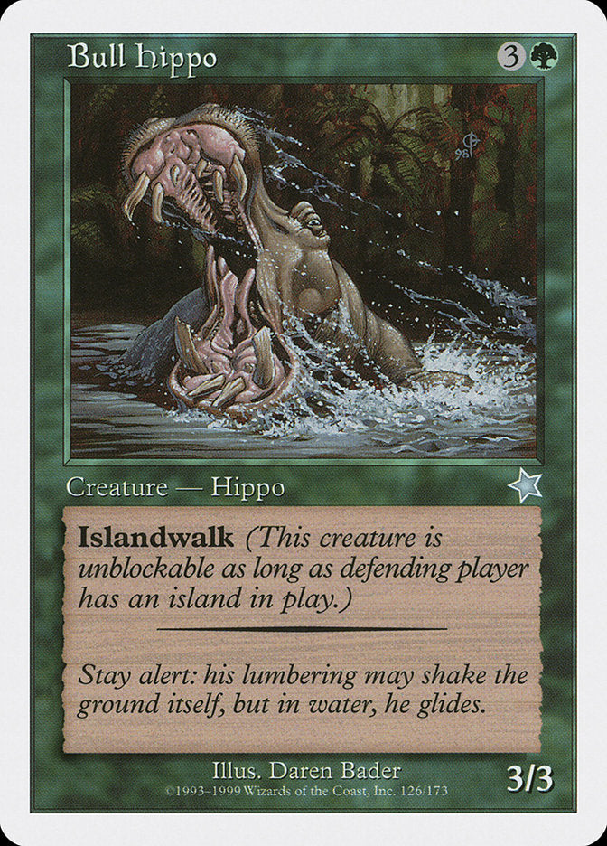mtg hippo cards Hippo 1/1 Token – Mega Chibi