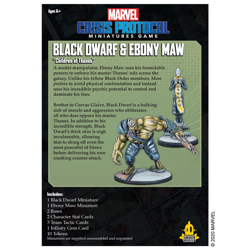 Marvel: Crisis Protocol - Black Dwarf & Ebony Maw