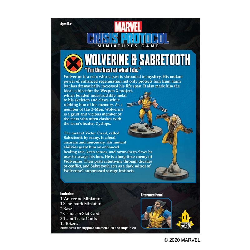 Marvel: Crisis Protocol - Wolverine & Sabertooth