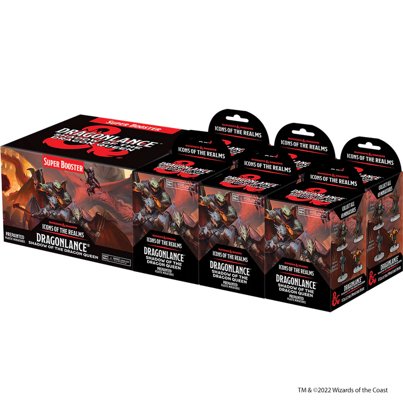 D&D Icons of the Realms: Dragonlance - Booster Brick | 2 Super Boosters + 6 Boosters [Prepainted]
