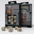 Q Workshop Dwarven Beige/Black Dice Set