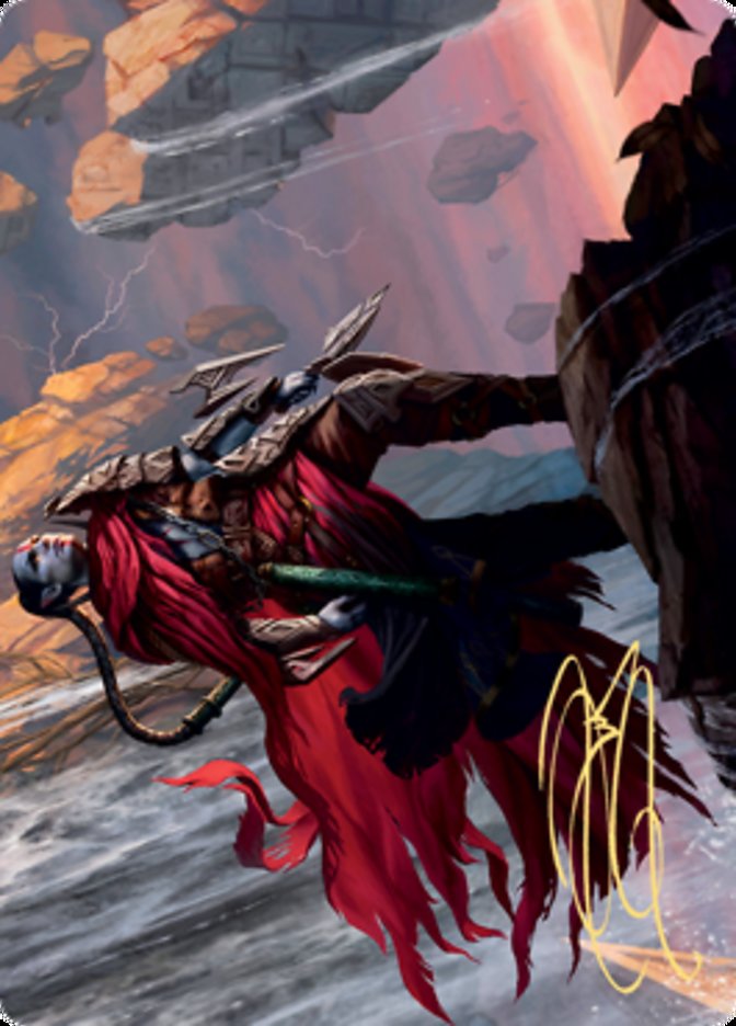 Anowon, the Ruin Thief Art Card (Gold-Stamped Signature) [Zendikar Ris Anowon, the Ruin Thief Art Card (Gold-Stamped Signature) [Zendikar Ris