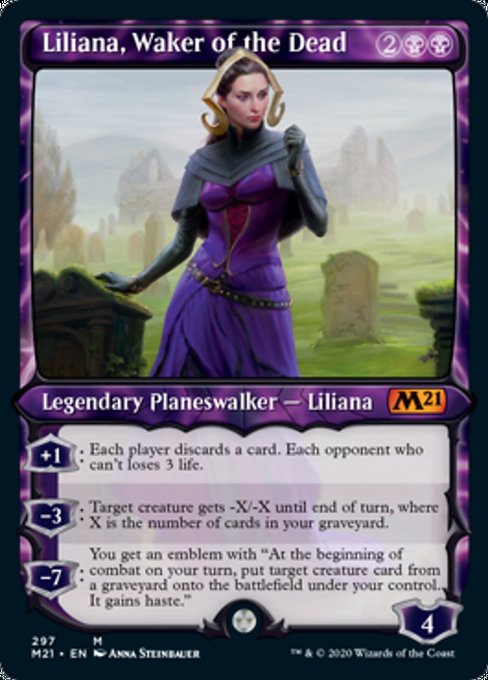 Liliana, Waker of the Dead (Showcase) [Core Set 2021]