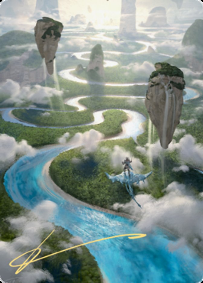 Clearwater Pathway Art Card (Gold-Stamped Signature) [Zendikar Rising