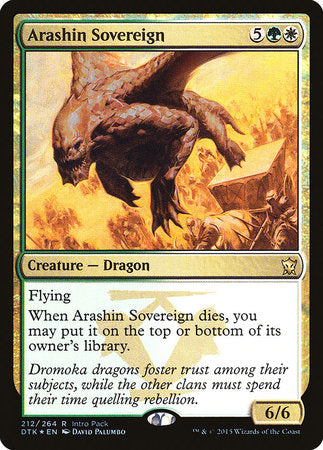 Arashin Sovereign [Dragons of Tarkir Promos]
