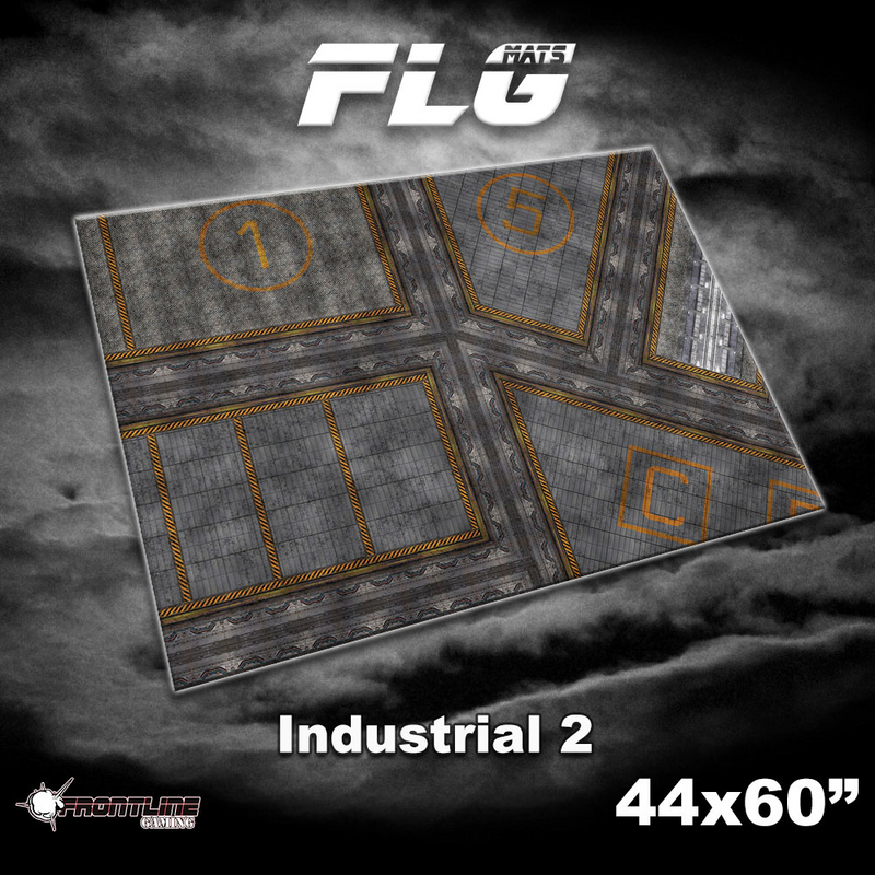 FLG Neoprene Wargaming Mats: Industrial 2 - 44" x 60"