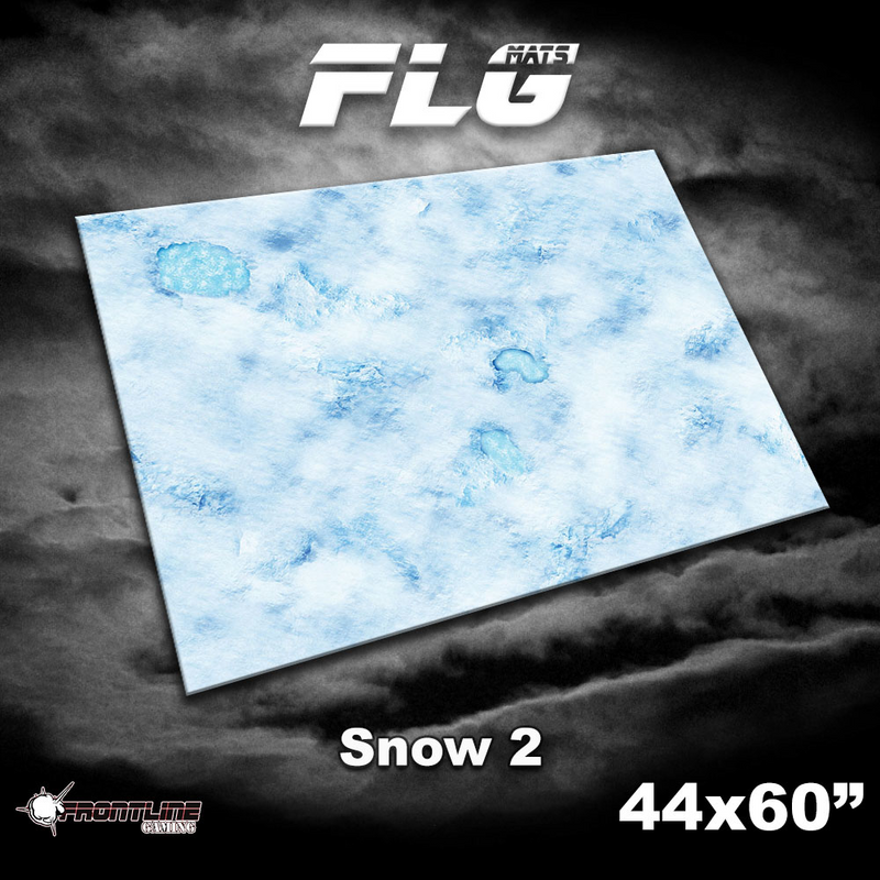 FLG Neoprene Wargaming Mats: Snow 2 - 44" x 60"