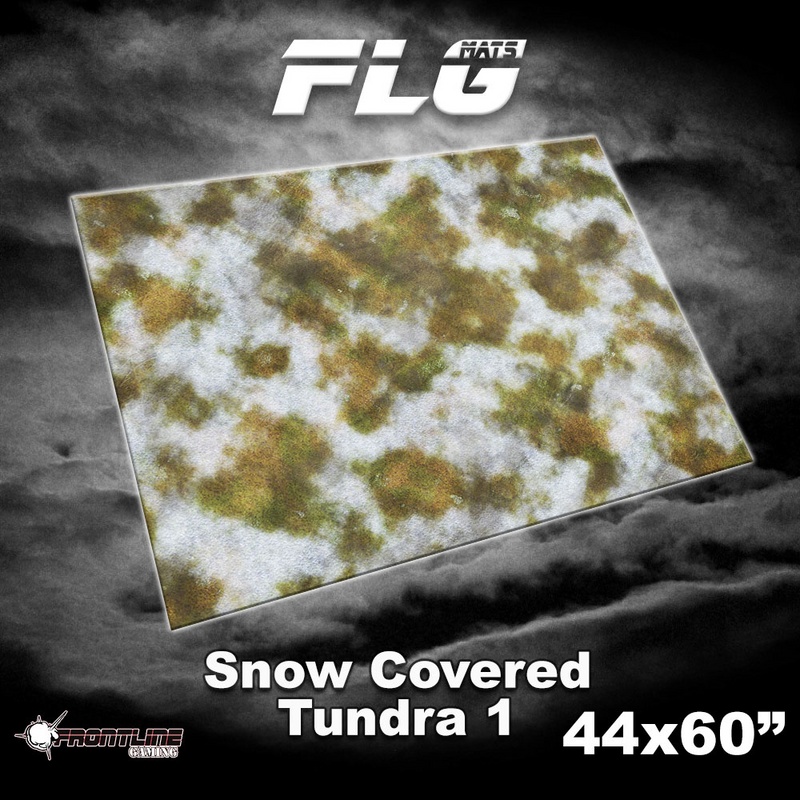 FLG Neoprene Wargaming Mats: Snow-Covered Tundra - 44" x 60"