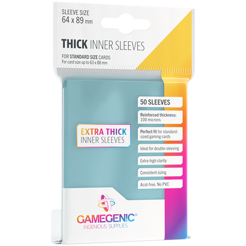 Gamegenic Thick Inner Sleeves - Standard [50ct]