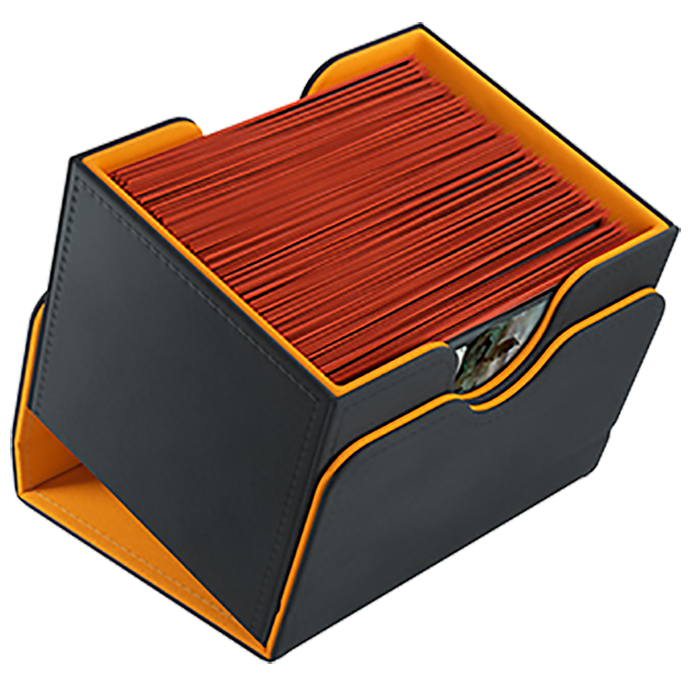 Gamegenic Sidekick 100+ XL Convertible Deck Box - Black/Orange [2021 Edition]