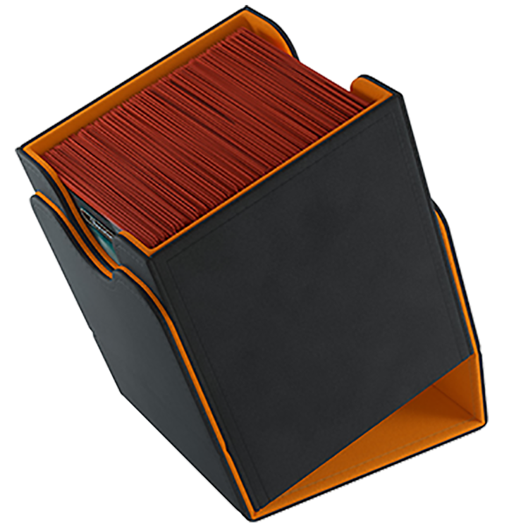 Gamegenic Squire 100+ XL Convertible Deck Box - Black/Orange [2021 Edition]